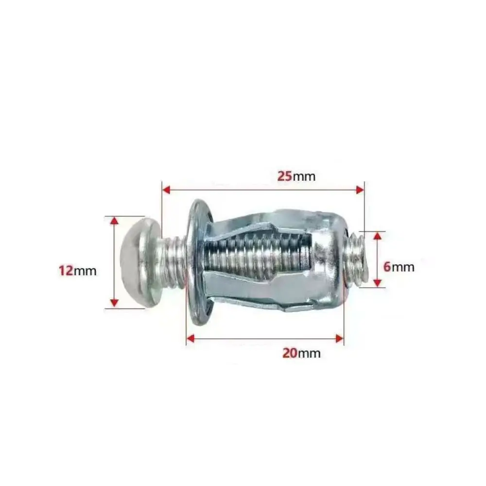 10pcs Carbon Steel Petal Rivet Multiple Sizes Strong Bearing Capacity Jack Nut Easy Installation Silver Expansion Screw