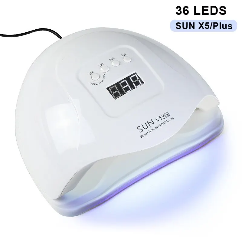 80W UV LED Lamp for Nails 36 LEDS 4 Gears Adjustable Light for Drying Gel Polish Professional Nail Dryer Manicure Tools