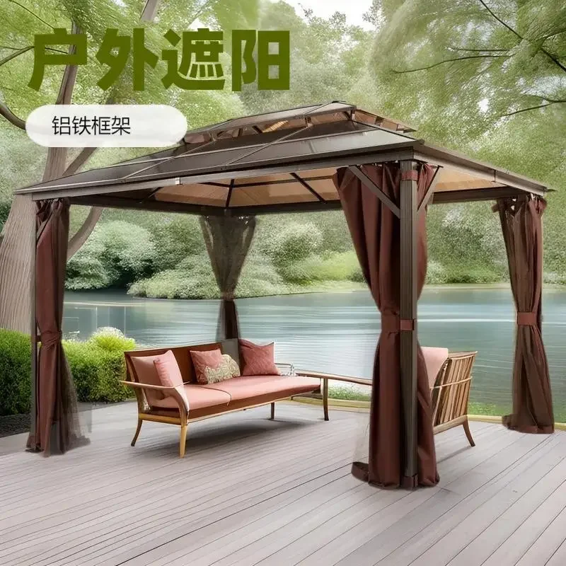 Sunshine board, pavilion, outdoor courtyard, villa tent, shading, canopy, garden, leisure European-style rainproof