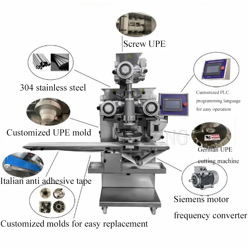 Rheon Encrusting Machine Automatic Mochi Maker Machine Mochi Encrusting Making Machine