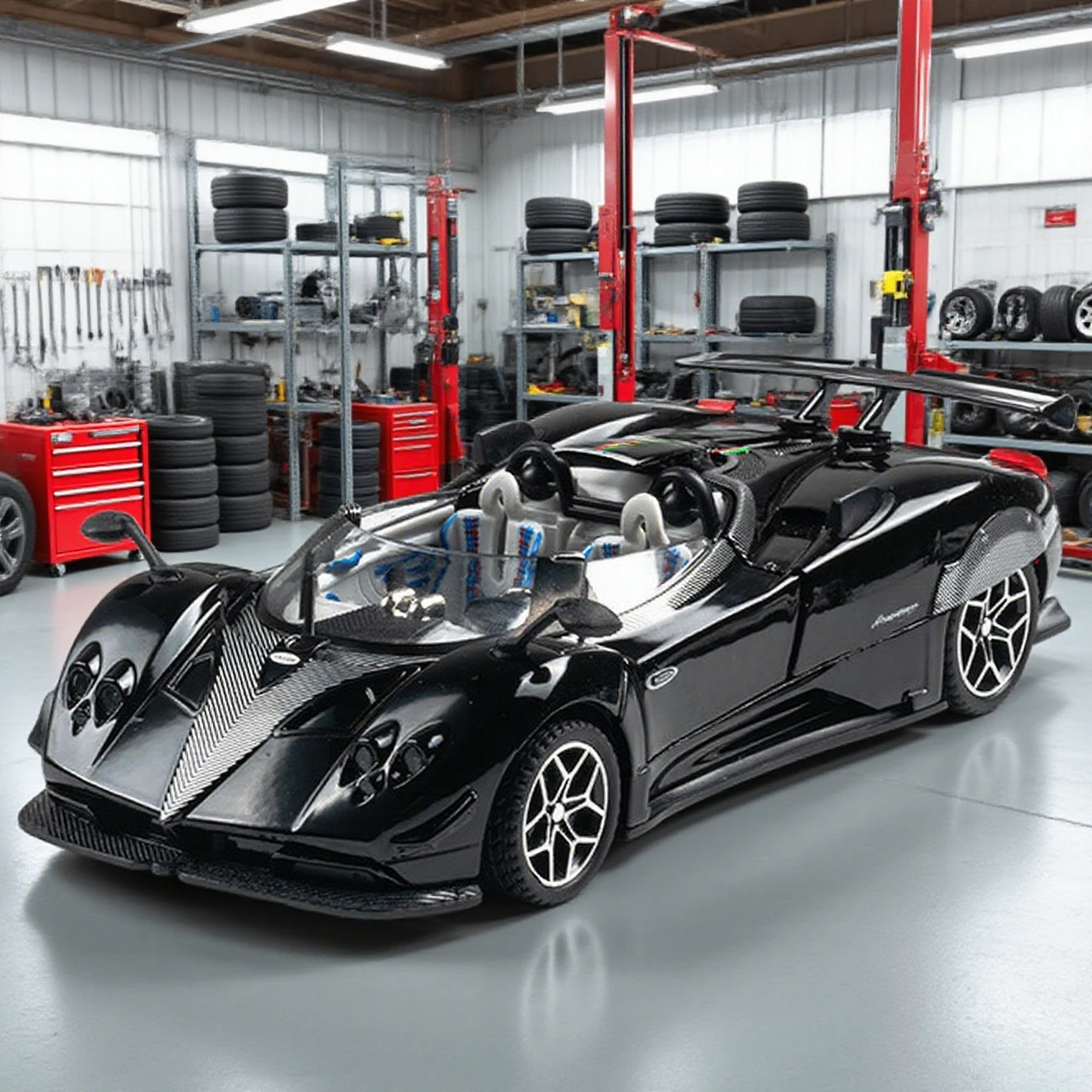 

1:32 Pagani Zonda HP Barchetta Supercar Alloy Model Car Toy Diecasts Metal Casting Sound and Light Car Toys For Children Vehicle