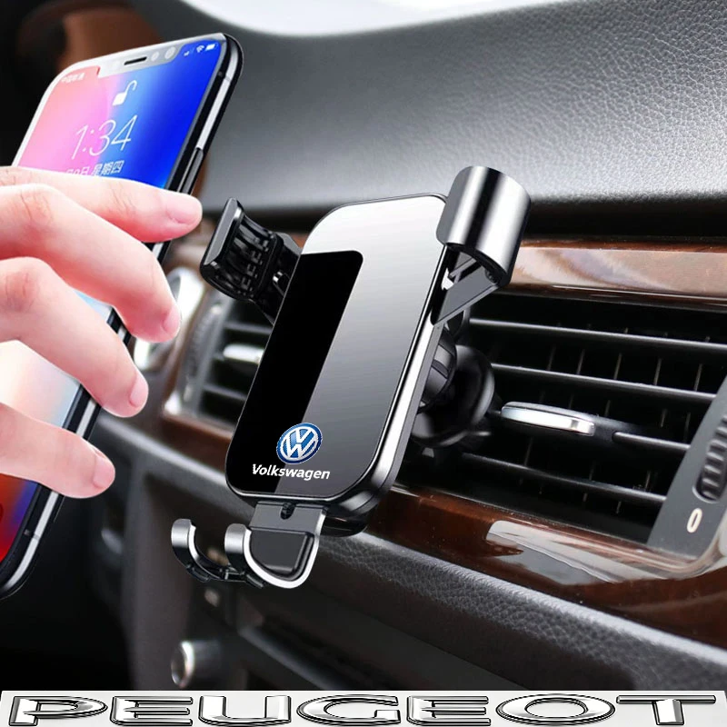 1 Stück Auto-Handyhalterung Lüftungsclip-Halterung Mobiltelefon-Ständer für VW Golf Tiguan T-Roc Polo Passat ID.4 T-Cross ID.3 Taigo ID.7 – Detail 3