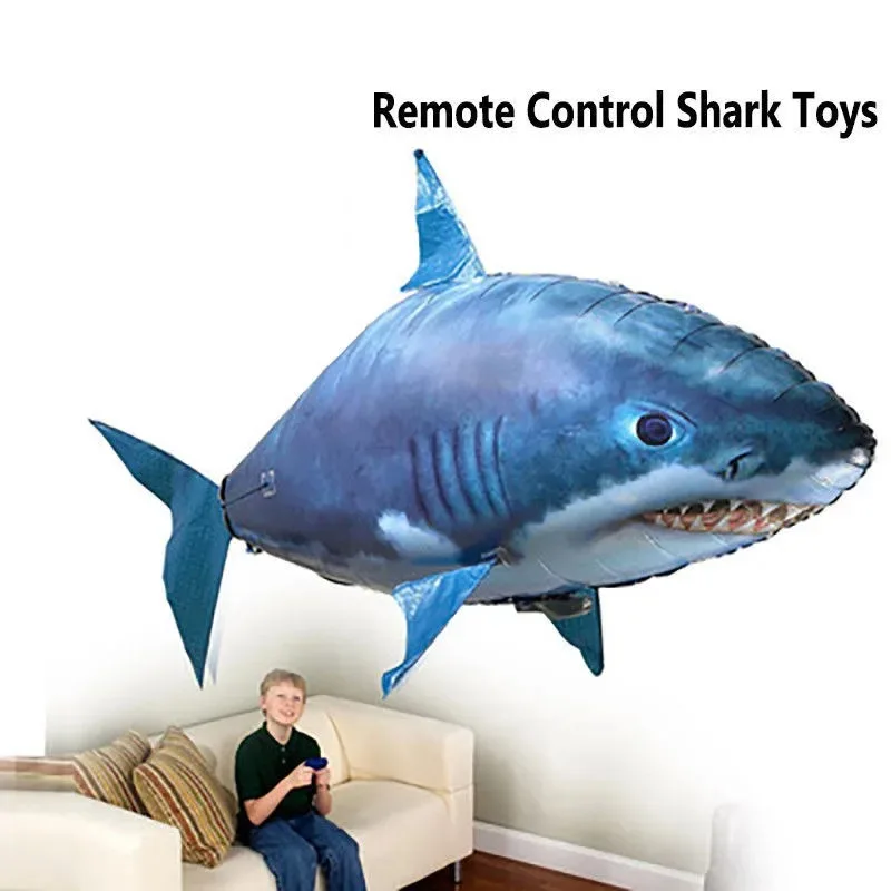 2025 Remote Control Shark Balloons Inflatable Flying Shark Helium Balloon For Boys And Girls Birthday Gift Hot
