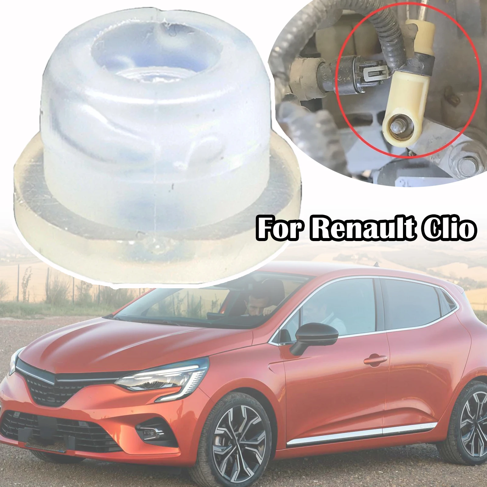 

For Renault Clio 2005 1.4 Scenic T-Bar Bush Repair Kit Automatic Transmission Gear Shifter Cable Linkage End Replacement Parts