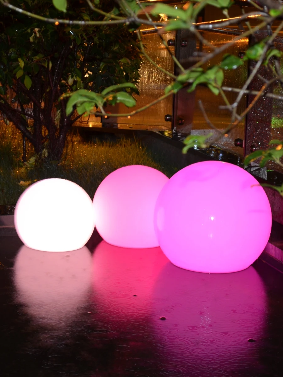 

RGB 16 Colors Remote Control Rechargeable Battery Operated Led Glowing Ball lighting Sphere