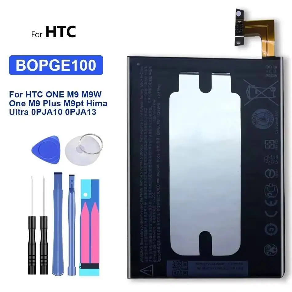 

Battery for HTC ONE M9 M9 M9W One M9 Plus M9Plus M9pt Hima Ultra 0PJA10 0PJA13 BOPGE100 B0PGE100 2840mAh