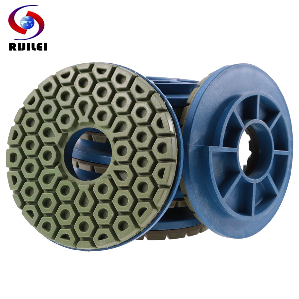 

7PCS 5 Inch Edge Diamond Polishing Pad Snail Lock125 mm Grinding Wheel For Granite Concrete Marble Automatic Machine