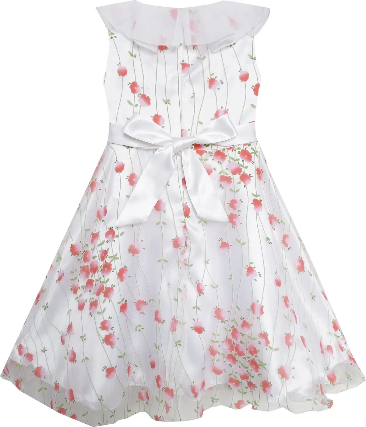 Girls Dress Pink Flower Tulle Pageant Party Holiday