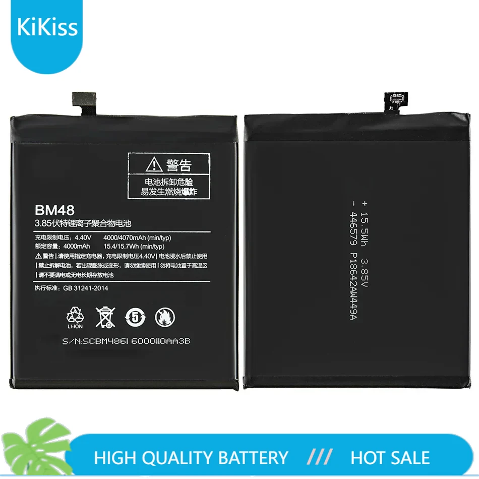 

Replacement Battery BM48 for Xiao Mi Note2 Battery Xiaomi Mi Note 2 Battery BM 48 BM-48 4000mAh with Track Code