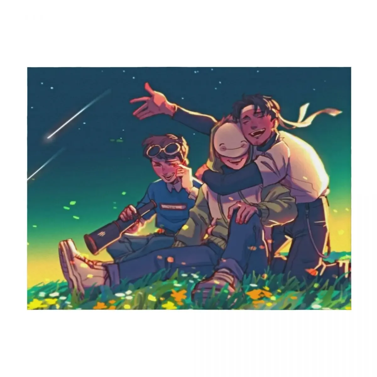 

Dream smp team Throw Blanket heavy to sleep Shaggy Moving Summer Blankets