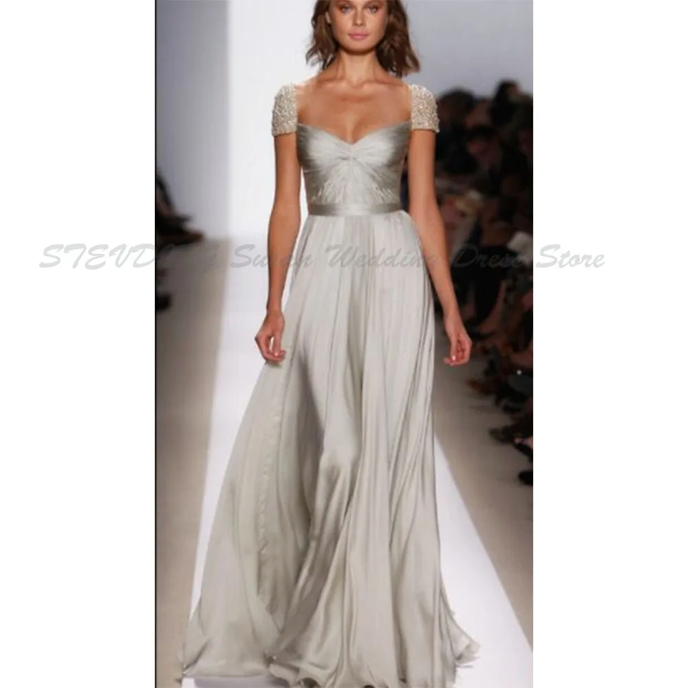 Exquisite Women Formal Evening Party Dress Floor Length A Line High Quality Customize Formal Occasion Simple Luxury Female Gown