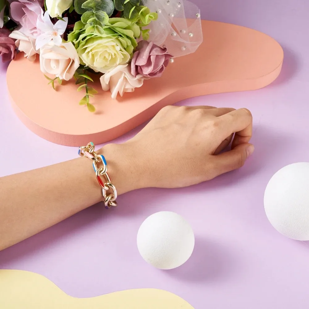 ボヘミアンスタイル カラフル ネックレス ブレスレット セット ダブルウィーブ チェーンデザイン ゴールド スチームパンク ロック チョーカー ネックレス メタル