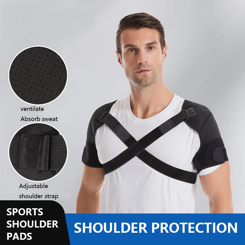 Sports Shoulder Strap Shoulder Pressure Breathable Protection Back Strap Bidirectional Adjustable Fitness Equipment