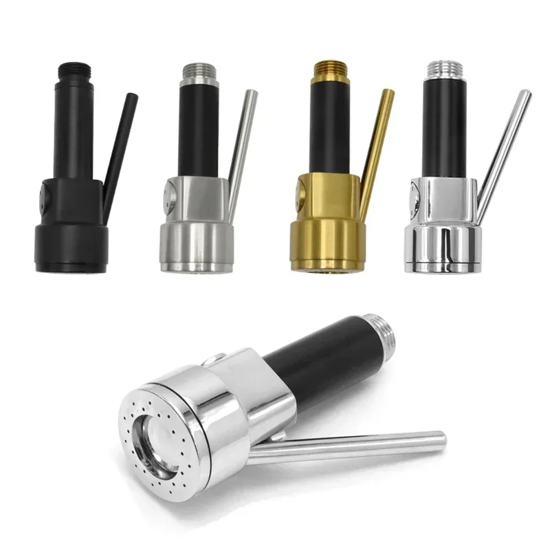 Kitchen Pull Out Faucet Spray Head Handheld Stainless Steel Copper Tap Water Saving High Pressure Sprayer Nozzle Tap Replacement