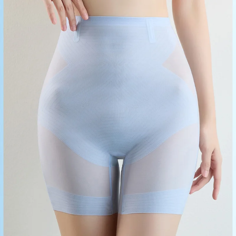 Seamless Body Shapers Women High Waist Tummy Control Shorts Butt Lifter Slimming Shapewear Ultra Thin Ice Silk Shaping Pants