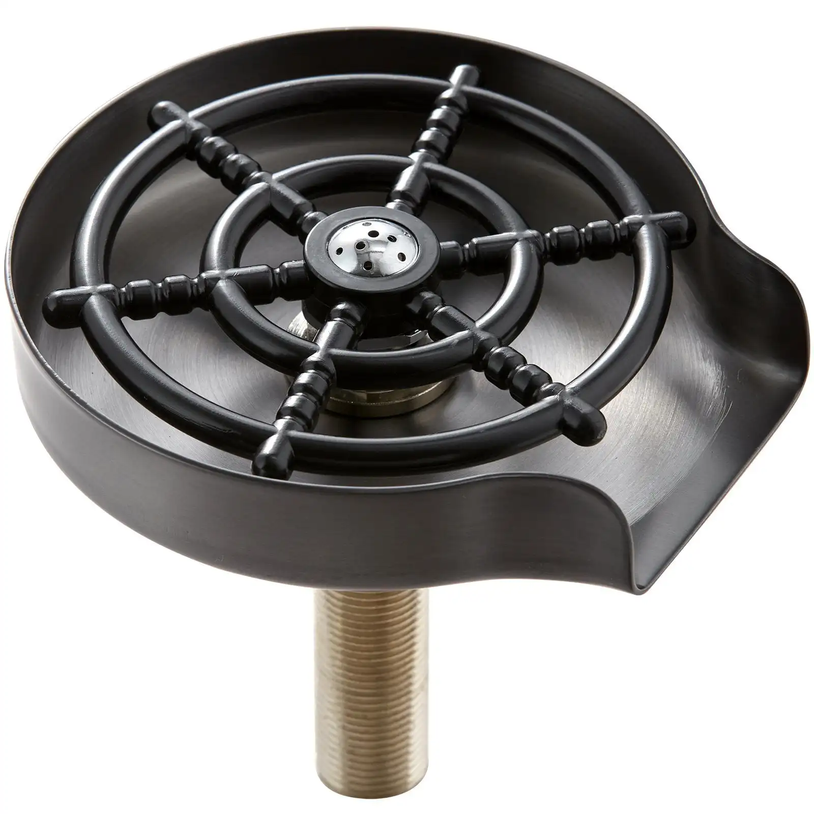 

Glass Rinser, 10 Powerful Spraying Jets 360° Rotating Cup Rinser for Sink, 304 Stainless Steel Faucet Cup Washer