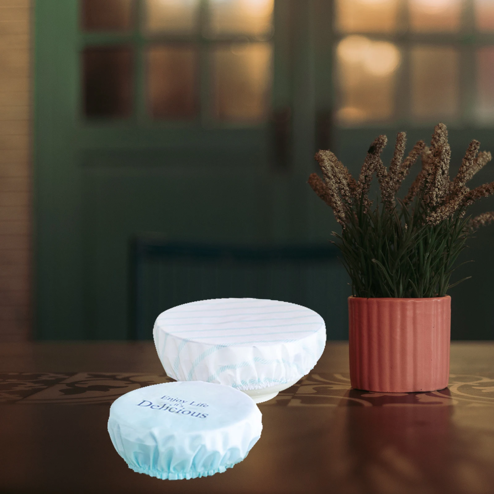 

3Pcs Washable Bowl Covers Reusable Stretchable Bowl Covers for Leftovers Picnics Baking Outdoor Parties Kitchen Tools