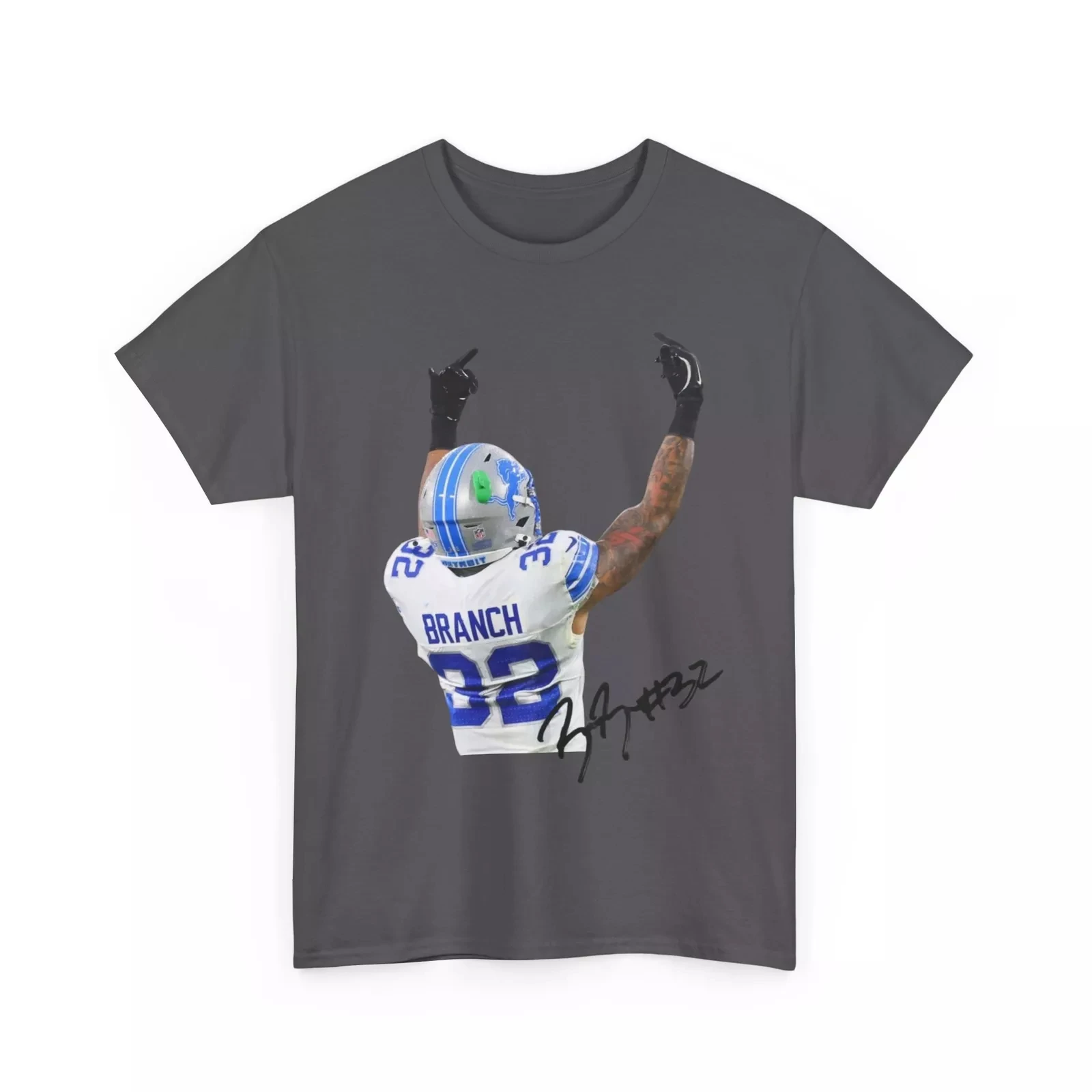 Brian Branch Detroit Lions Graphic Cotton T-shirt Unisex Men Women Short Sleeve Summer Tops Fans Essentials Daily Casual Tee