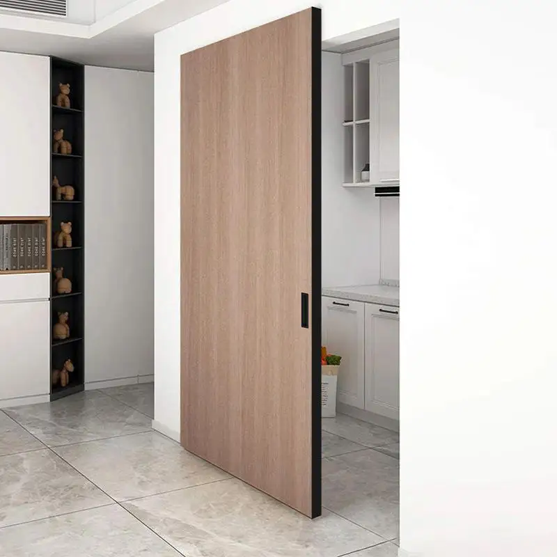 

Межкомнатная раздвижная дверь JC Modern Design из массива дерева со скрытой подвесной системой, звукоизоляционная, для квартиры