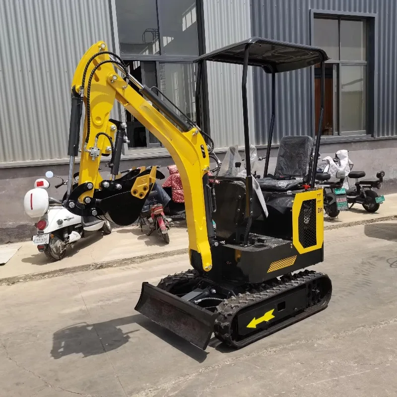 Remote-controlled mini excavator, engine, 3.5-ton crawler-type micro excavator, 1/2-ton, small farm excavator for sale
