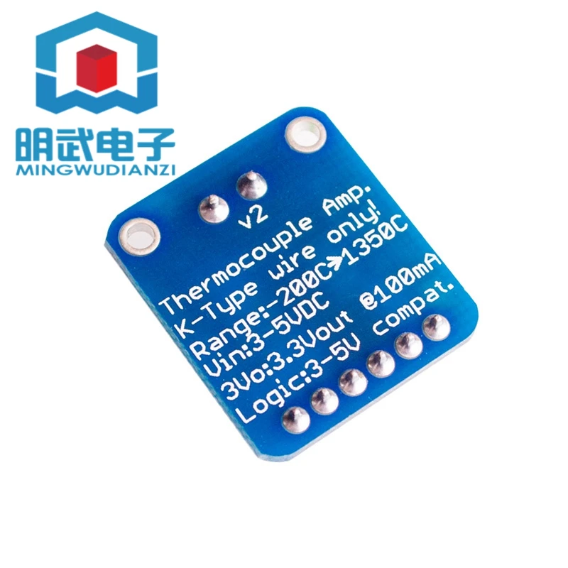 وحدة حرارية من النوع K 1350 درجة درجة حرارة عالية واجهة SPI درجة حرارة رقمية قابلة للقراءة مباشرة MAX31855