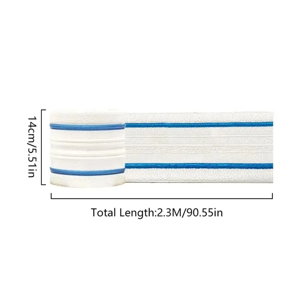 1 Roll 2.3m/90.55in Inner and Outer Corner Stickers Decorative Line Skirting Lines Self-Adhesive Ceiling Background Wall Decorat