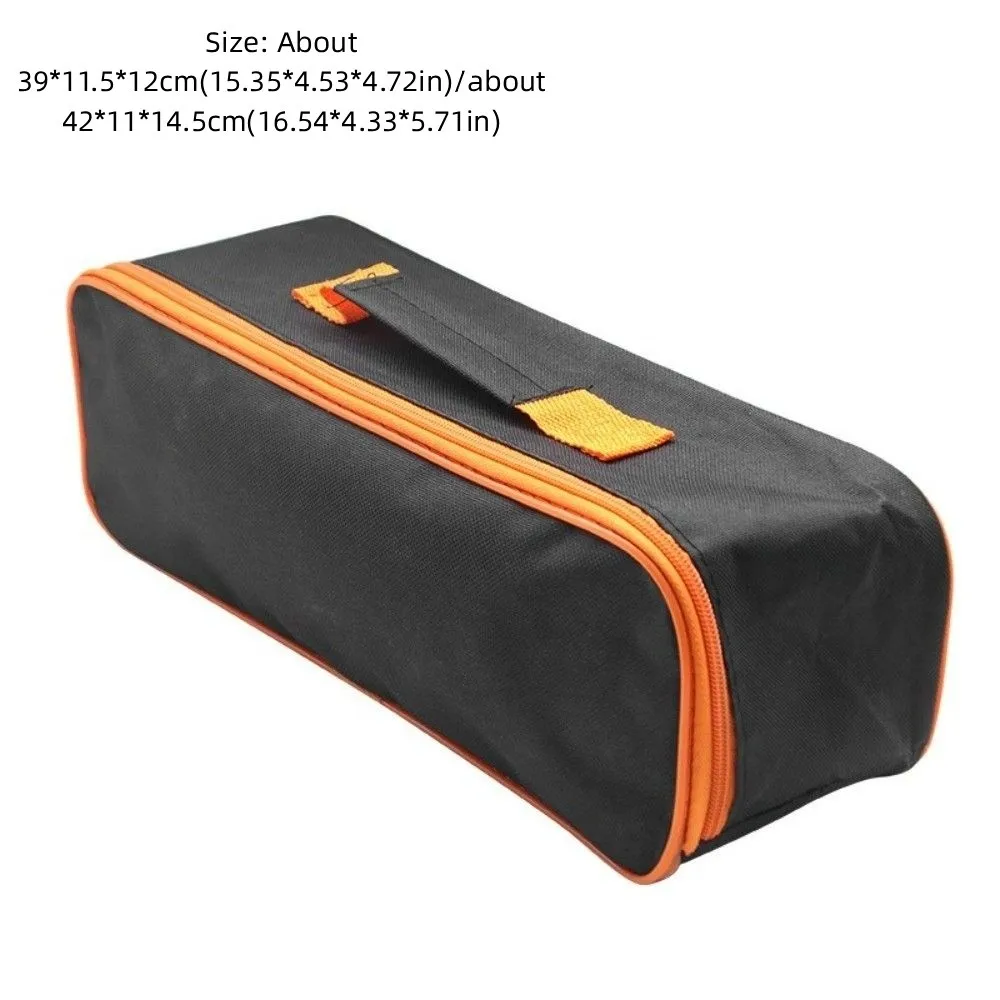 Oxford Fabric Tool Bag With Handle Zipper Closure Electrician Tools Bag Wear-Resistant Black Color Car Trunk Storage Box