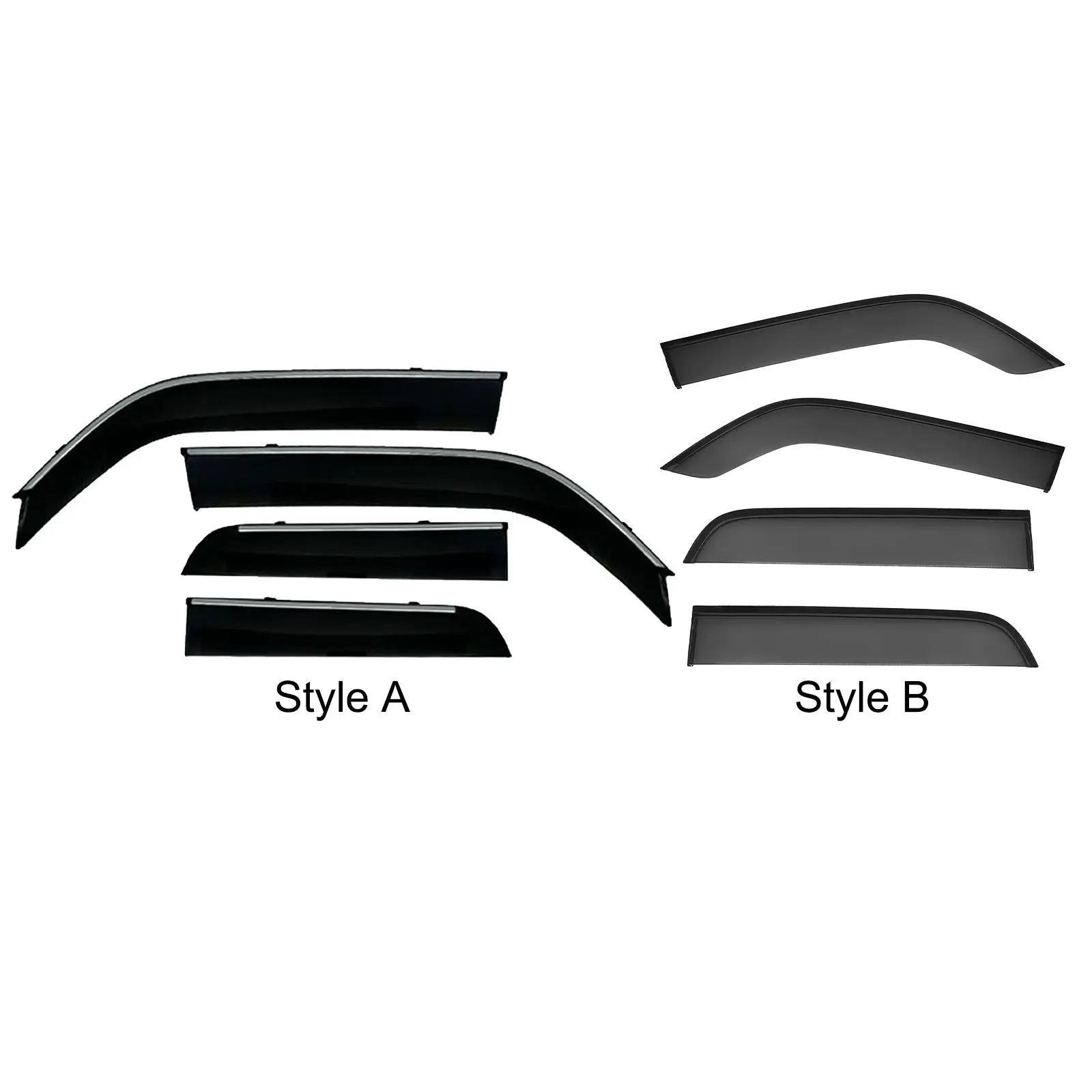 4x Window Visor Deflector Rain Guard Assembly for Toyota for 4runner 2010+