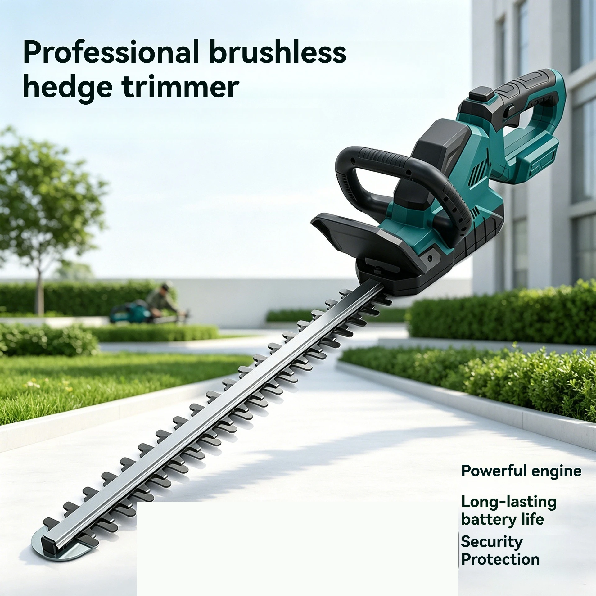 Brushless Cordless Hedge Trimmer Li-ion Garden Pruner