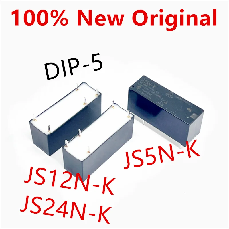 5-10piece  JS5N-K 、JS12N-K 、JS24N-K  DIP-5  10A  New Power Relay   JS-5N-K 、JS-12N-K 、JS-24N-K