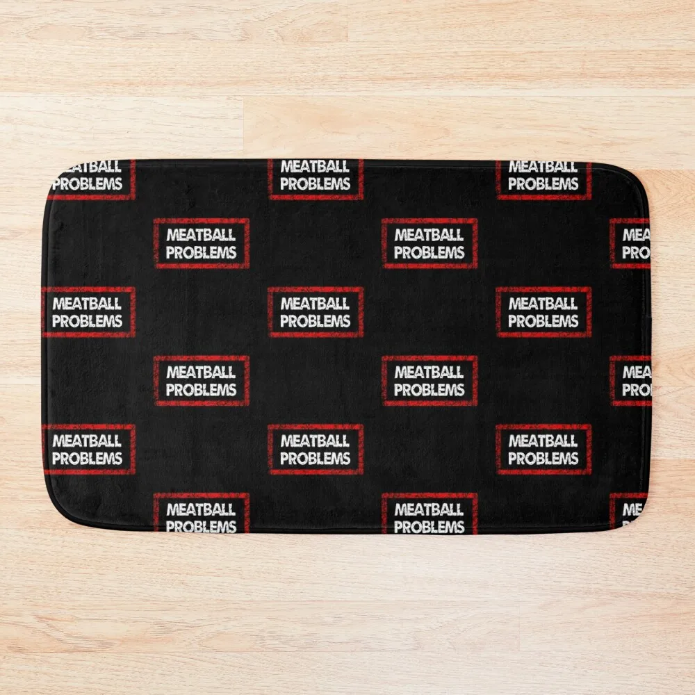 

Jersey Shore Meatball Problems Bath Mat Toilet Floor Water Absorbent Mat