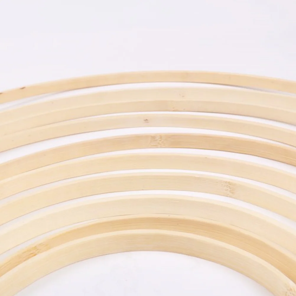 

12pcs Bamboo Embroidery Hoops 17Cm Smooth Craft Rings For Diy Dreamcatcher Wall Hanging Plant Hangers Home Decor Crafts