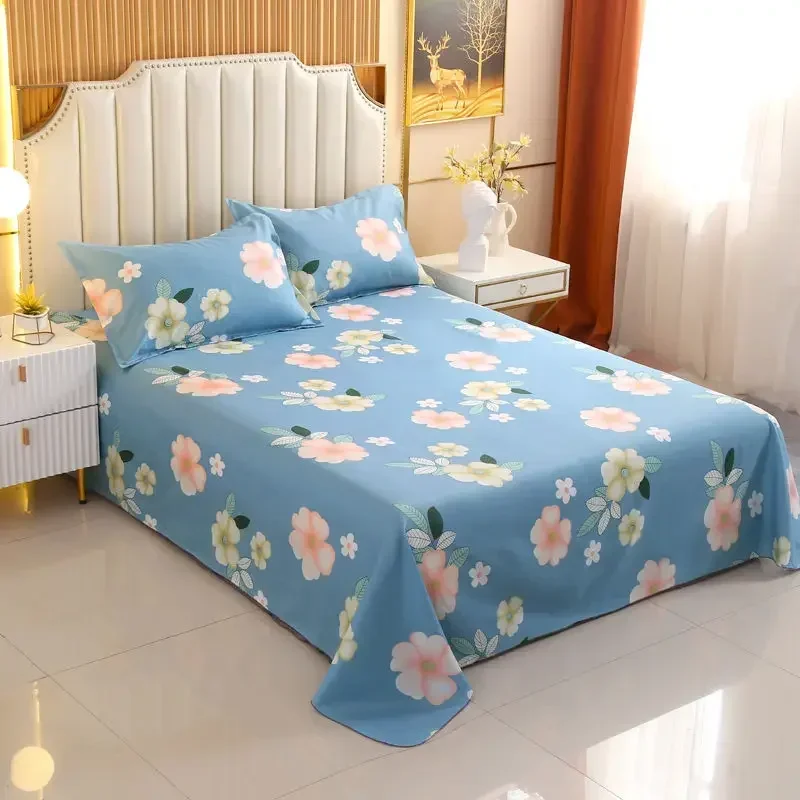 3 Pcs Broken Flowers Sheets Bed Simplicity Bedspread on The Bed Plus Size Double Queen King Bed Sheets with Pillows Cases