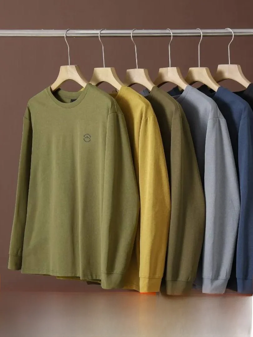 Breathable Long Sleeve Base Shirt Men's Outdoor Autumn Winter Micro-Pore Structure Moisture-Wicking Casual Style T-Shirt