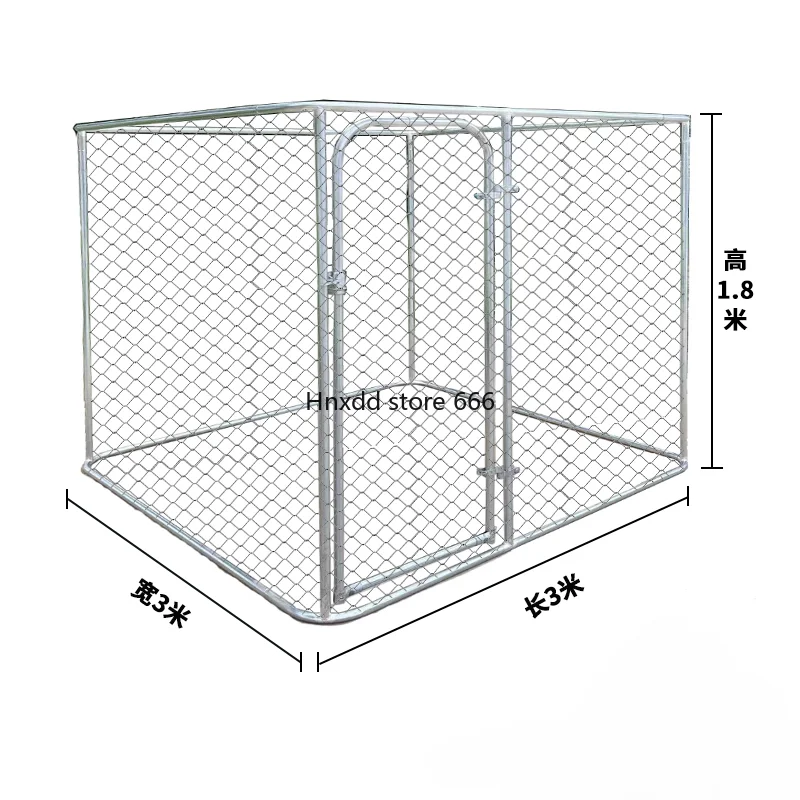 Outdoor fenced kennel kennel oversized row track movable dog pen