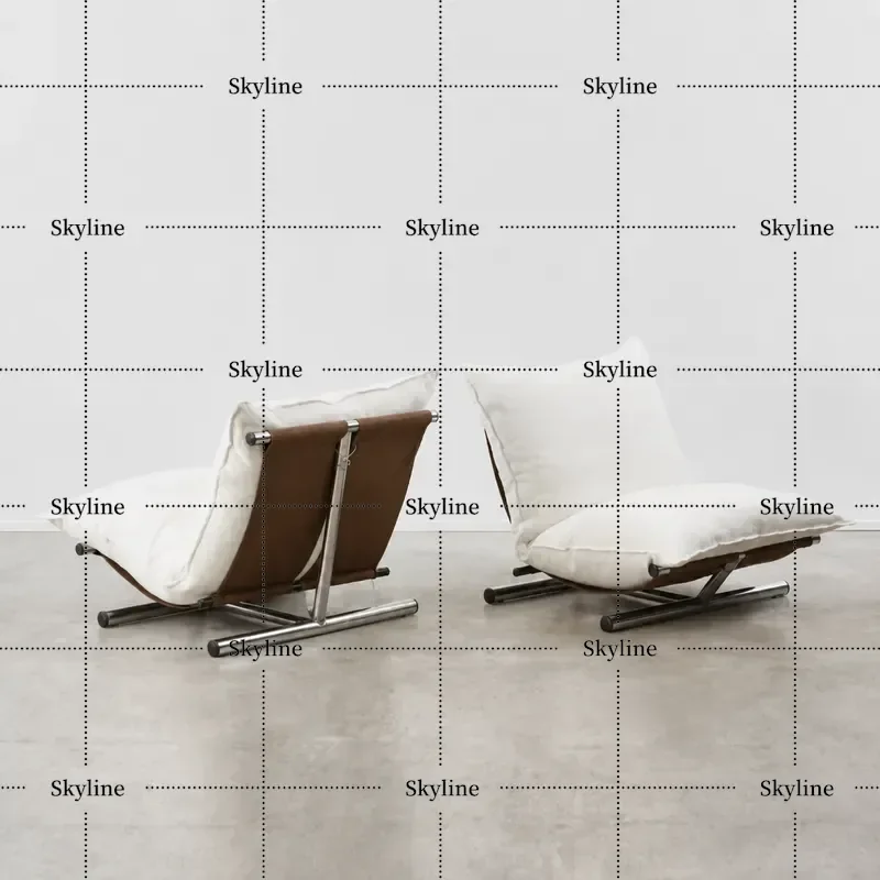 European Minimalist Single Sofa Chair Living Room Lazy Leisure Creative Hotel Foyer Reception Seat