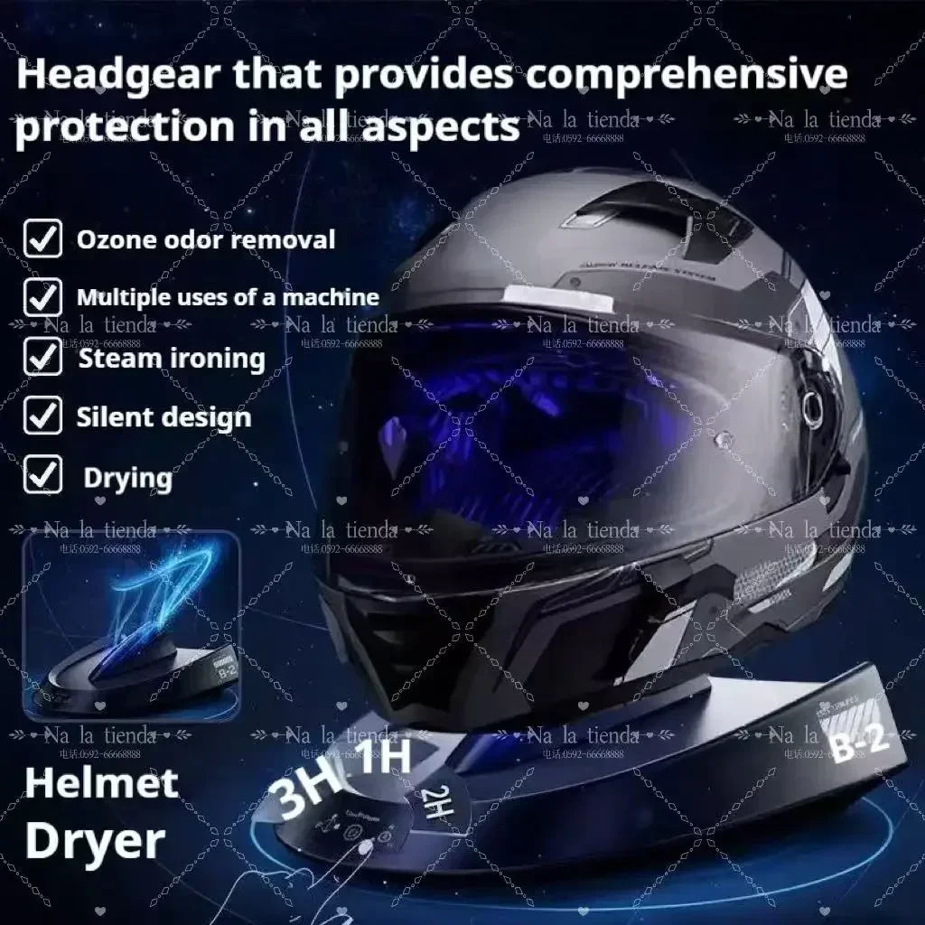 

Intelligent motorcycle helmet, featuring dust removal and temperature control functions, and equipped with ambient lighting