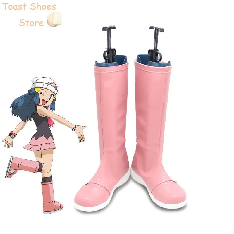 

Обувь для косплея Dawn, карнавальные ботинки на Хэллоуин, обувь из искусственной кожи, реквизит для косплея, реквизит для костюма