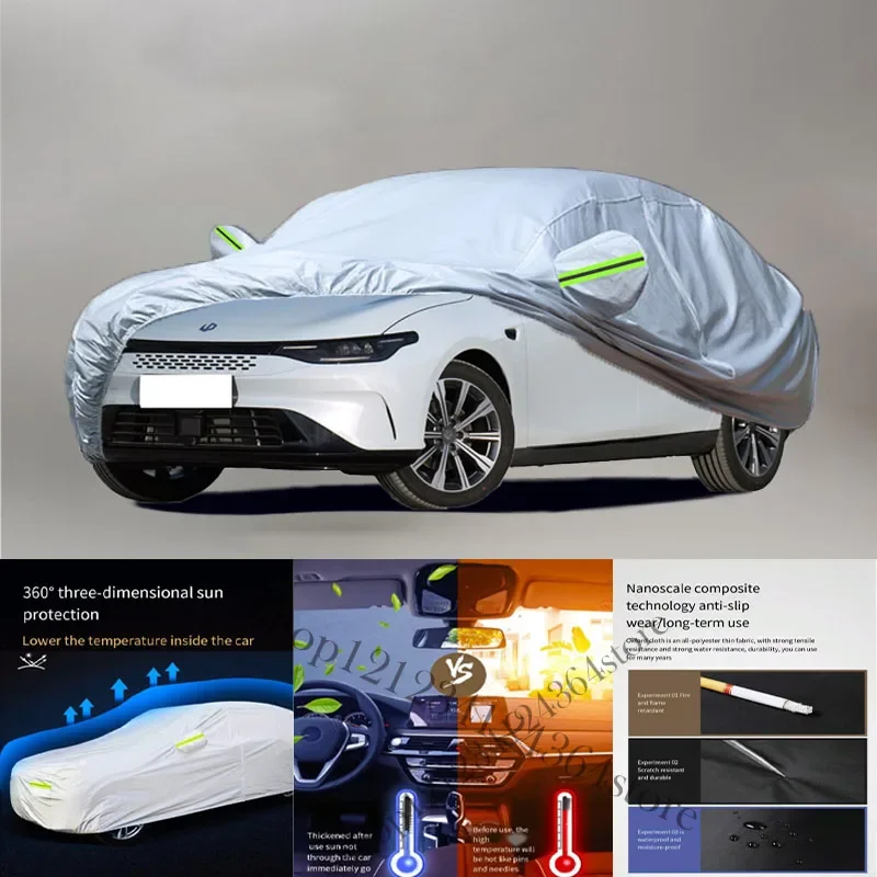 For Leap motor C01 210T Car cover Exterior Car Cover Outdoor Protection Full Car Covers Waterproof Sunshade Snow Cover Anti UV