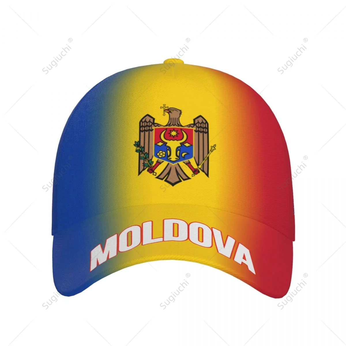 Unisex Baseball Cap Hat Moldova Flag Gradient Color 3D Printing for Tennis Outdoor Bike Bicycle Golf Baseball Sports Fans