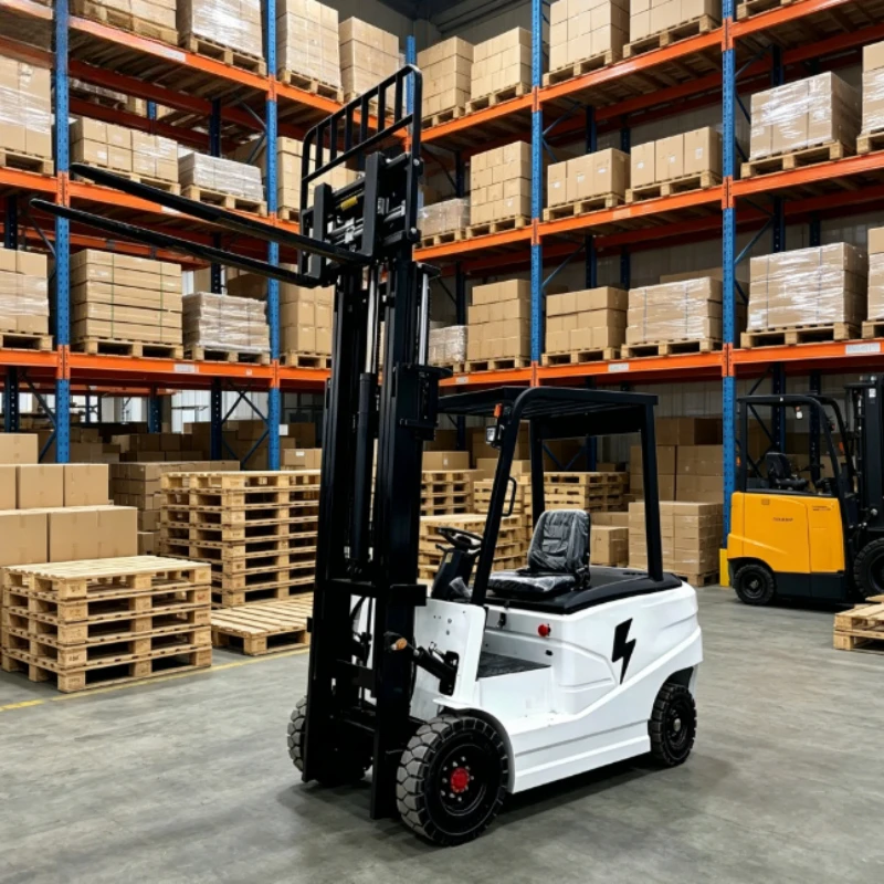 2.5 Ton Low Floor Passing Mini Electric Forklift Adapt Low Height Warehouse Door Pallet Cargo Stacking Moving Truck