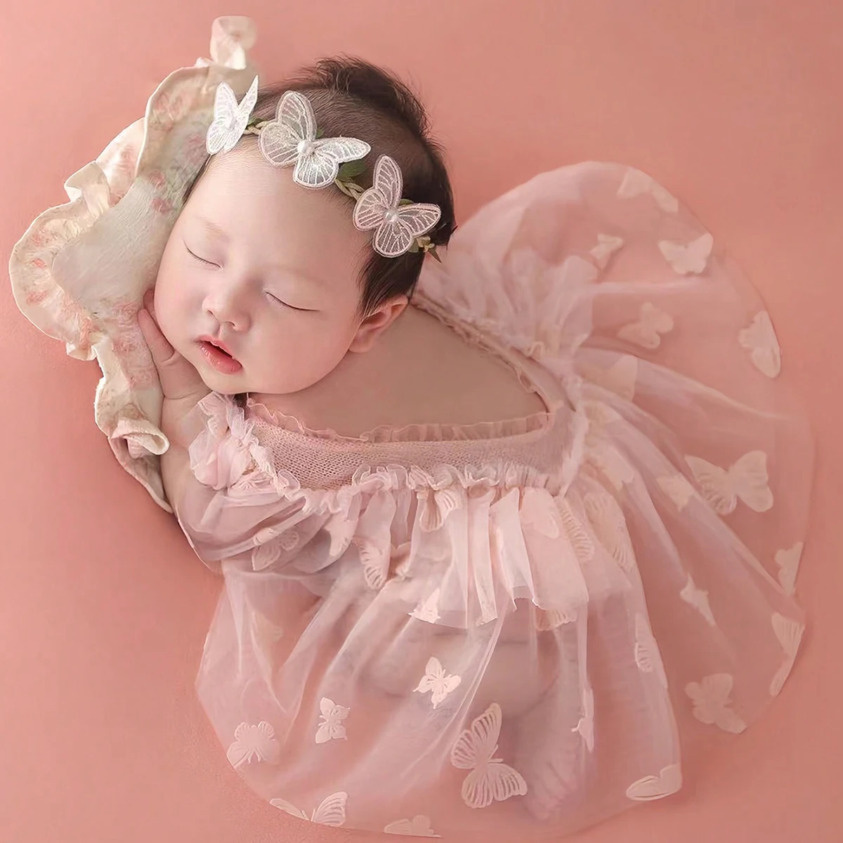 conjunto-de-2-pecas-para-sessao-de-fotos-de-recem-nascida-vestido-de-malha-e-macacao-com-faixa-de-cabelo-para-bebe-menina-acessorios-para-fotos-de-bebes-de-cem-dias