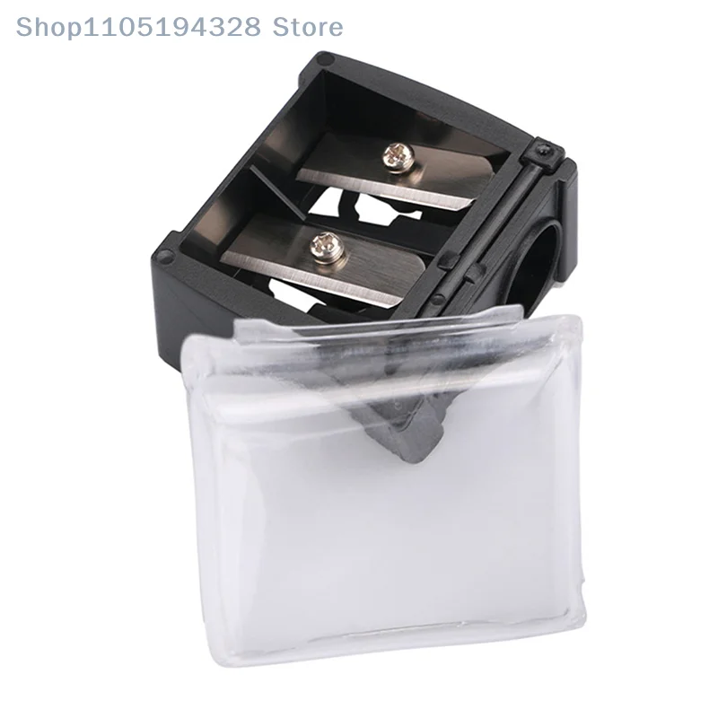 [MP]1 Pc Double Holes Lipstick Pencil Sharpener For Eyebrow Lip Liner Eyeliner Pencil