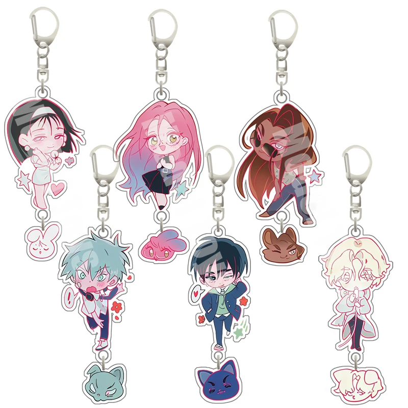 Alien Stage Luka Ivan tot Mizi Hyuna Karakter Acryl Sleutelhanger Decoratie Hanger Anime Metalen Ketting Hanger Fans Gift