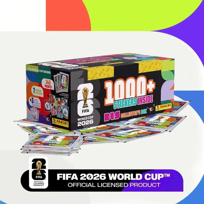 Collection d'autocollants officiels de la Coupe du monde FIFA Panini 2026, autocollants de stars du football, albums de cartes, cadeaux pour garçons
