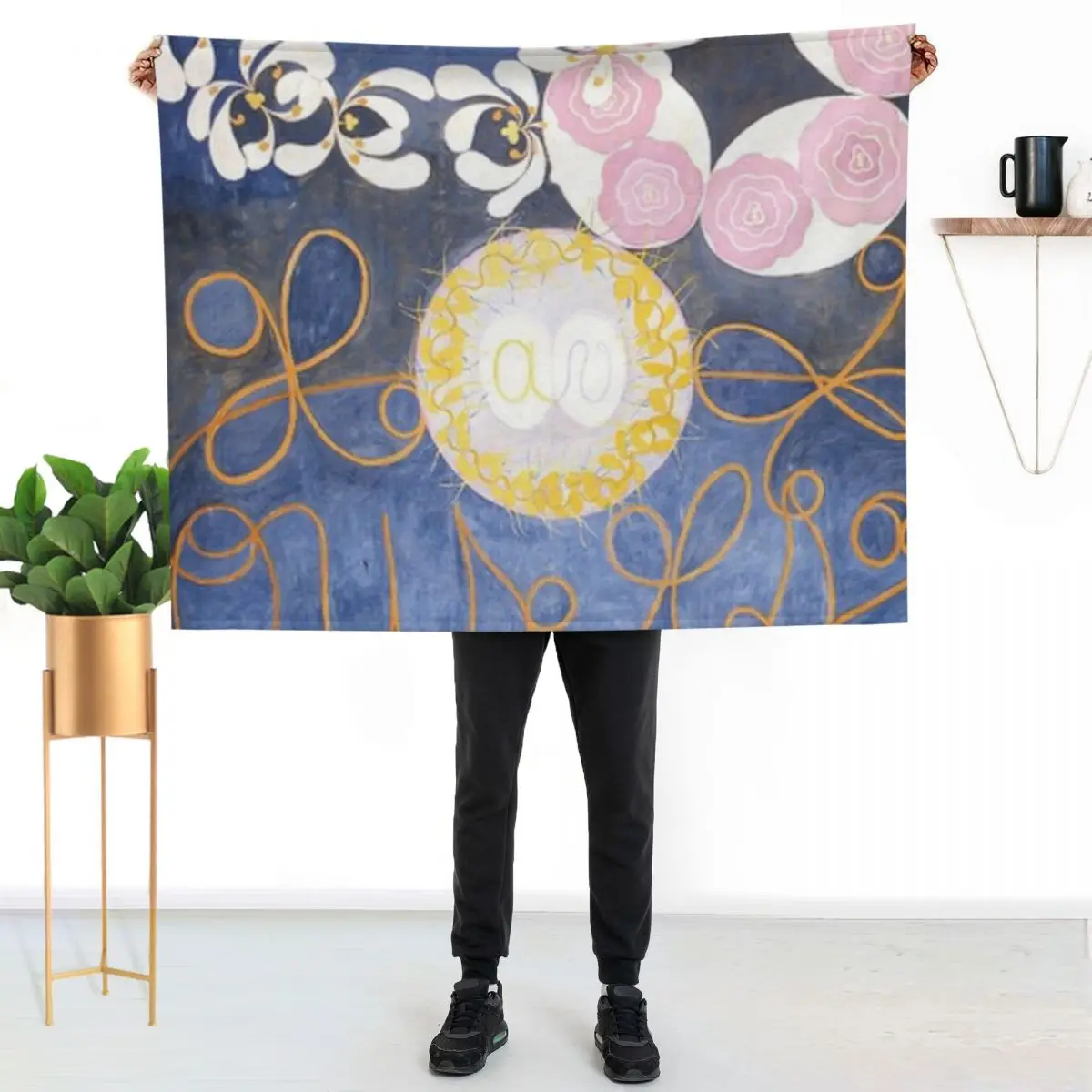 

The 10 Largest by Hilma af Klint Throw Blanket Elegant Warm Throw Blanket for Hotel Home