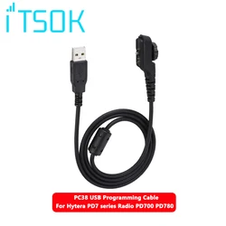 Cable de programación USB PC38 para walkie-talkie, Cable de plomo para Radio Hytera PD705, PD705G, PD785, PD785G, PD795, PD985, PT580, PT580H, PD782, PD702