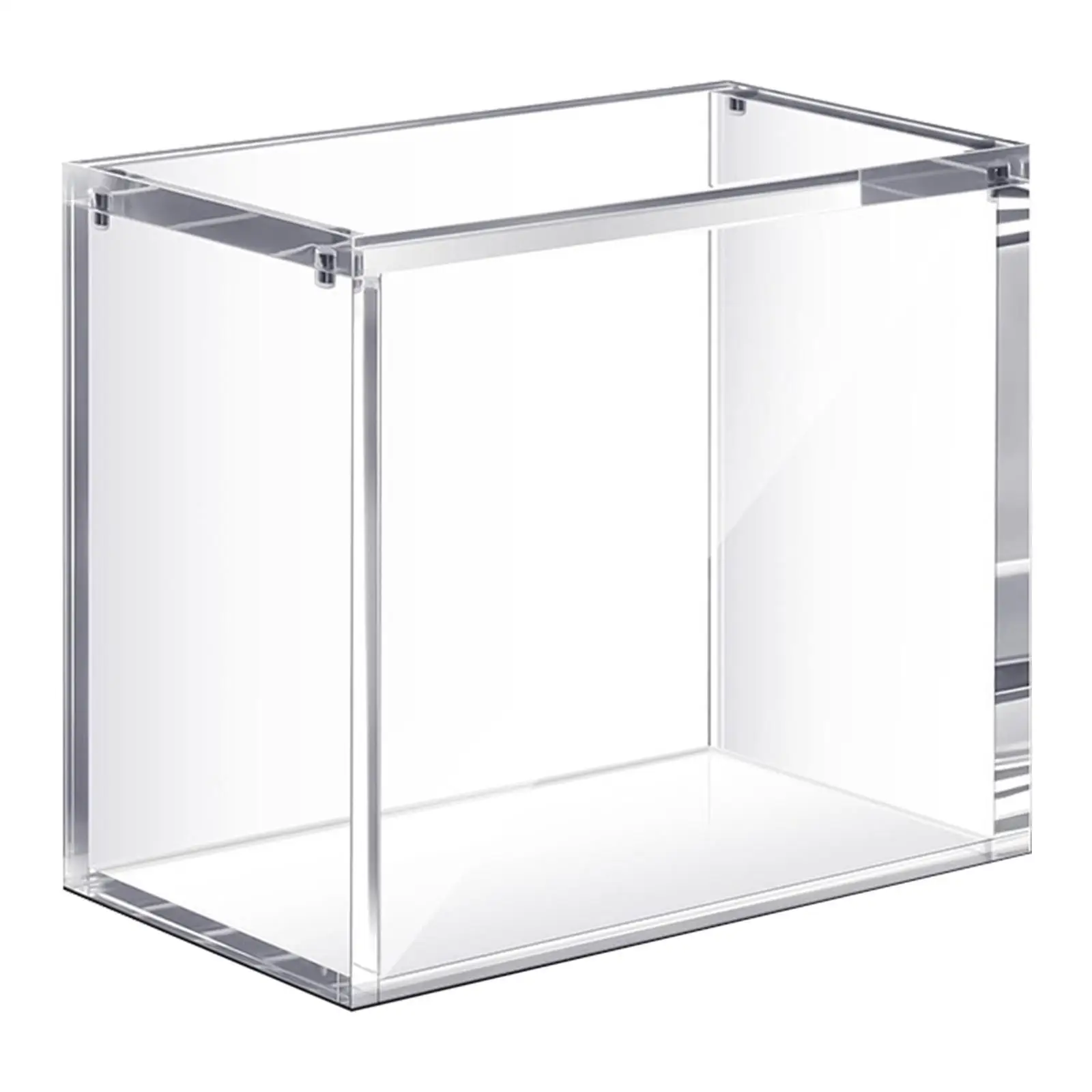 Clear Acrylic Display Case Transparent Versatile Storage Box Stackable Showcase for Collectibles Bookshelf Miniature Figurine