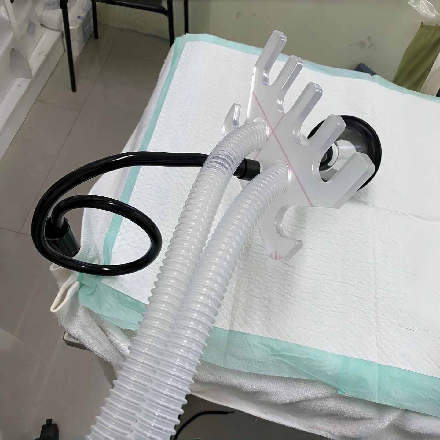 Pet Stainless Steel Tube Insertion Bracket Universal Circuit Support Frame Pet Anesthesia Machine Circuit Tube Bracket