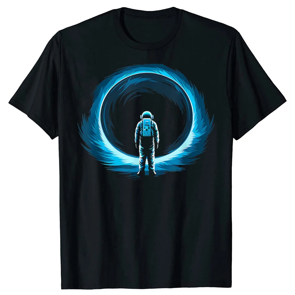 Camisetas divertidas con estampado del universo físico y agujero negro para hombre, ropa de calle de Humor de algodón, camiseta de manga corta, ropa holgada Unisex